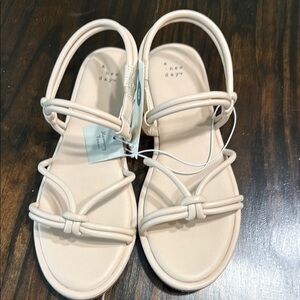 A New Day Women's Cream Sandals